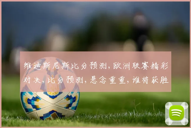 维迪斯尼斯比分预测,欧洲联赛精彩对决,比分预测,悬念重重,谁将获胜